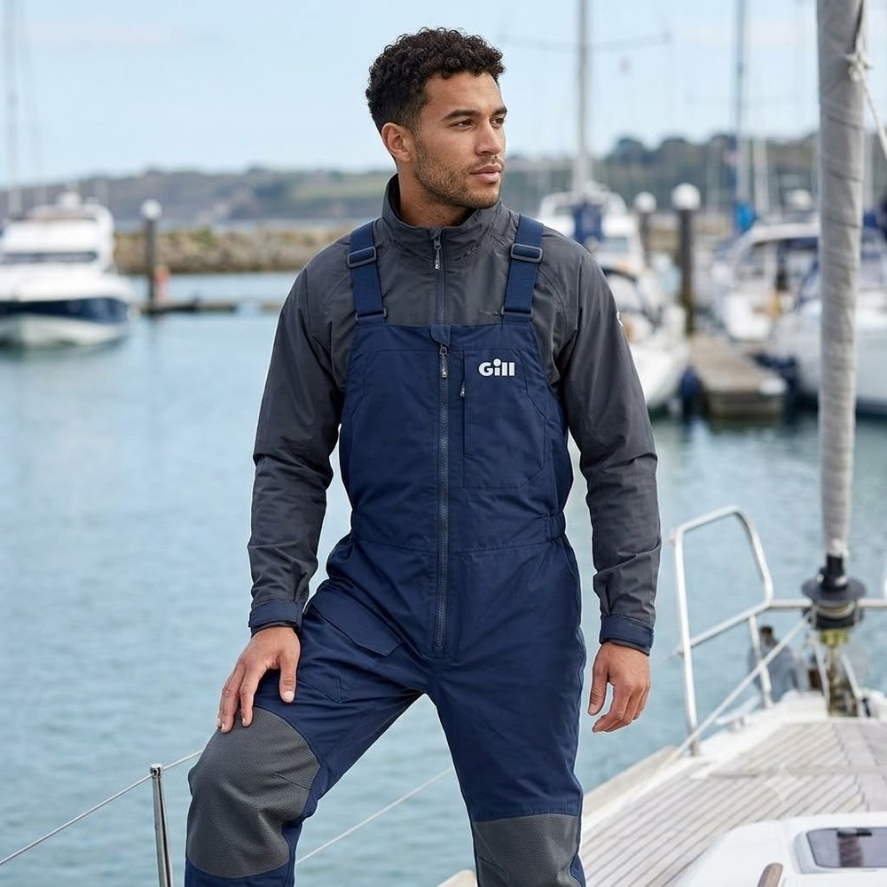 Gill Sailing Bibs Mens S Navy Blue Waterproof Marine Fishing Overalls Pants